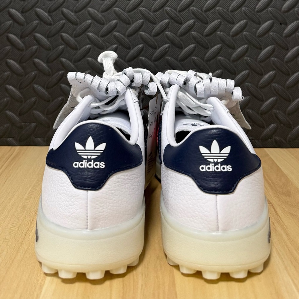 adidas White Navy Red Golf-Style Athletic Sneakers - Picture 4 of 6
